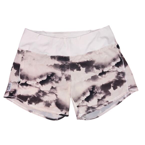 Oiselle Women's Roga Shorts Storm Cloud Black/White Size 6 Athletic Workout EUC - Picture 2 of 10